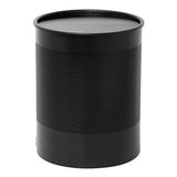 Wide Square Punch Litter Bin with Full Swivel Top Square Punch