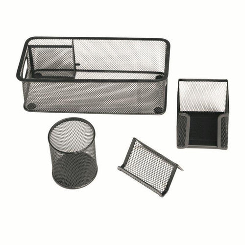 Wire Mesh Stationery Desk Set