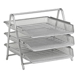 Wire Mesh Three – Tier Letter Tray