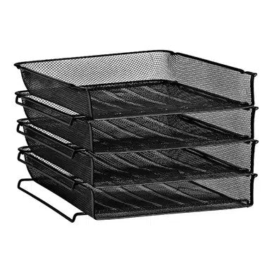Wire Mesh Four - Tier Letter Tray