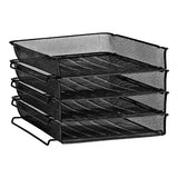 Wire Mesh Four - Tier Letter Tray