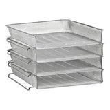 Wire Mesh Four - Tier Letter Tray - Additional View 2
