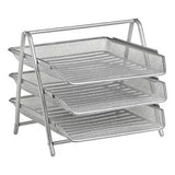 Wire Mesh Three - Tier Letter Tray - Additional View 2