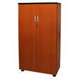 Wooden Door Cabinet with Three Shelves