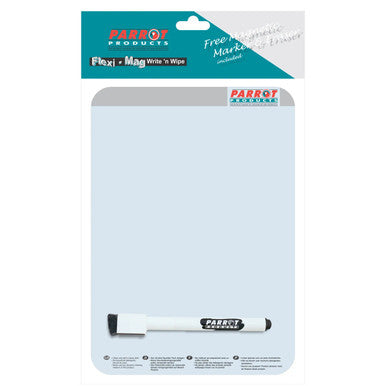 Write 'N Wipe - Flexible Magnetic BD1001, Image of a Magnetic Whiteboard Cleaning Wipe with a White Handle and Black Cleaning Pad at the End.