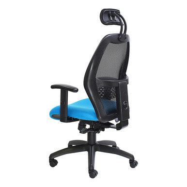 Xenon Mesh High-back Office Chair with Y400 Adjustable Arm Rear Side View | Office Chairs | Office Stock