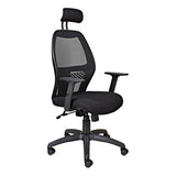 Xenon Mesh High-back Office Chair with Y400 Adjustable Arm Front Side View | Office Chairs | Office Stock