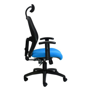 Xenon Mesh High-back Office Chair with Y400 Adjustable Arm Side View | Office Chairs | Office Stock