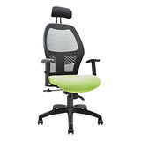 Xenon Mesh High-back Office Chair with Y400 Adjustable Arm Front Side View | Office Chairs | Office Stock