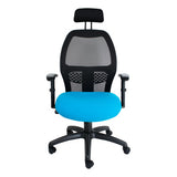 Xenon Mesh High-back Office Chair with Y400 Adjustable Arm Front View | Office Chairs | Office Stock