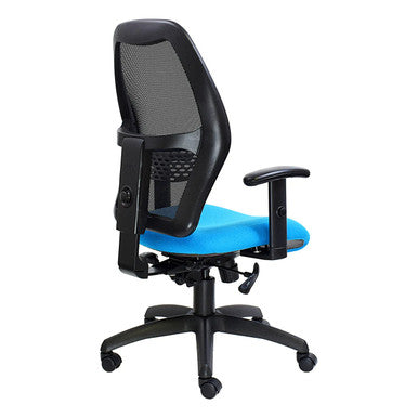 Xenon Mesh Medium-back Office Chair with Y400 Adjustable Arm Rear Side View | Office Chairs | Office Stock