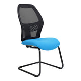 Xenon Mesh Visitor Office Chair with No Arms Front Side View | Office Chairs | Office Stock
