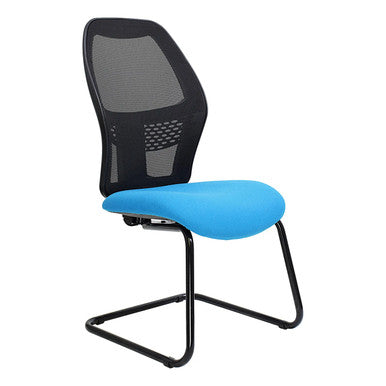 Xenon Mesh Visitor Office Chair with No Arms Front Side View | Office Chairs | Office Stock
