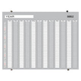 Year Planner Glass Non-Magnetic 1200 × 900mm