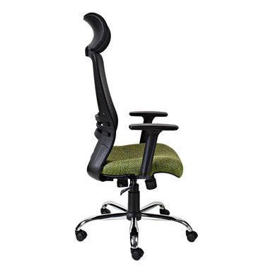Zhavia Mesh High-back Office Chair with Y800 Adjustable Three Positional Arm Side View | Office Chairs | Office Stock