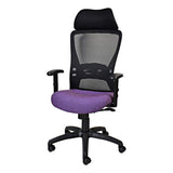 Zhavia Mesh High-back Office Chair with Y400 Adjustable Arm Front Side View | Office Chairs | Office Stock