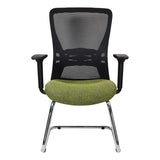 Zhavia Mesh Visitor Office Chair with Y800 Adjustable Three Positional Arm Front View | Office Chairs | Office Stock