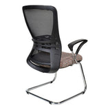 Zhavia Mesh Visitor Office Chair with Y600 Chromed Arms Side View | Office Chairs | Office Stock